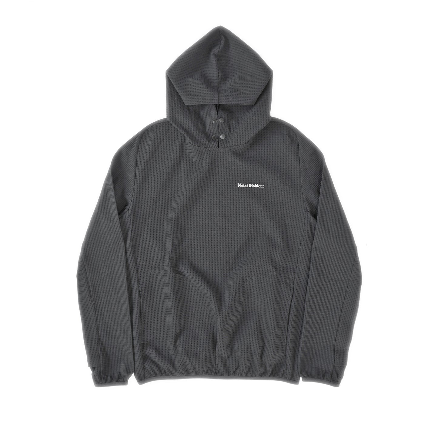 Metal Resident Cycling Waffle Sweat Hoodie Black