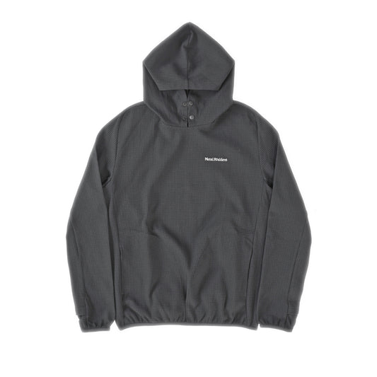 Metal Resident Cycling Waffle Sweat Hoodie Black