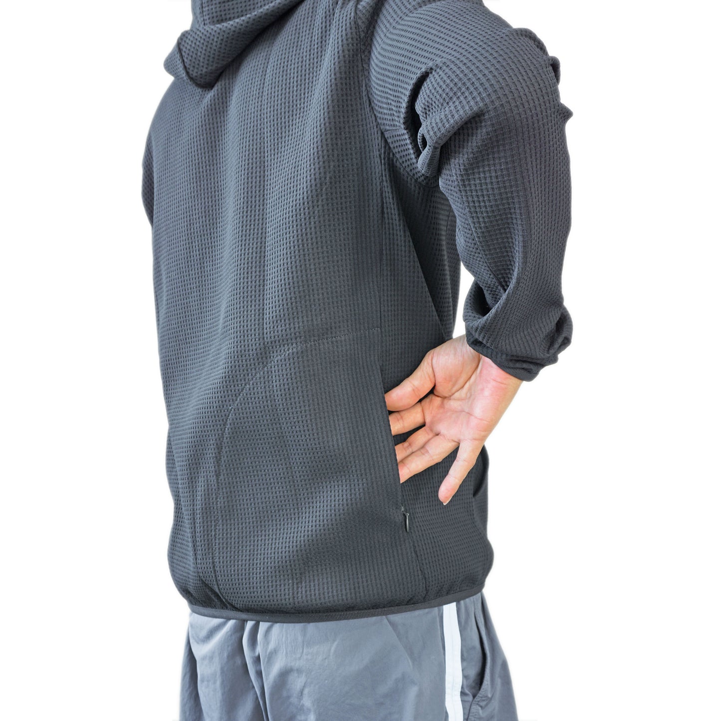 Metal Resident Cycling Waffle Sweat Hoodie Black