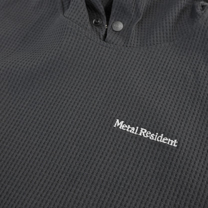 Metal Resident Cycling Waffle Sweat Hoodie Black