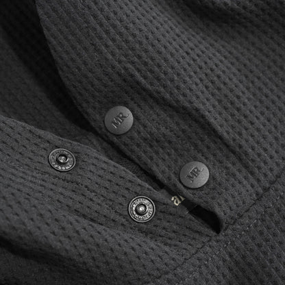 Metal Resident Cycling Waffle Sweat Hoodie Black