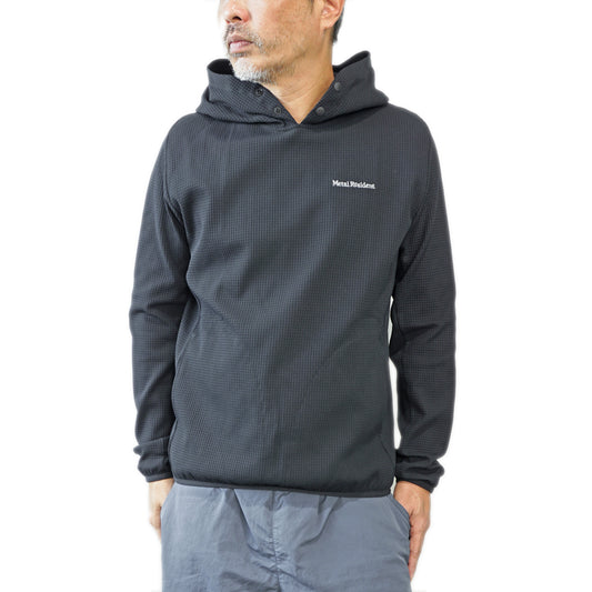 Metal Resident Cycling Waffle Sweat Hoodie Black