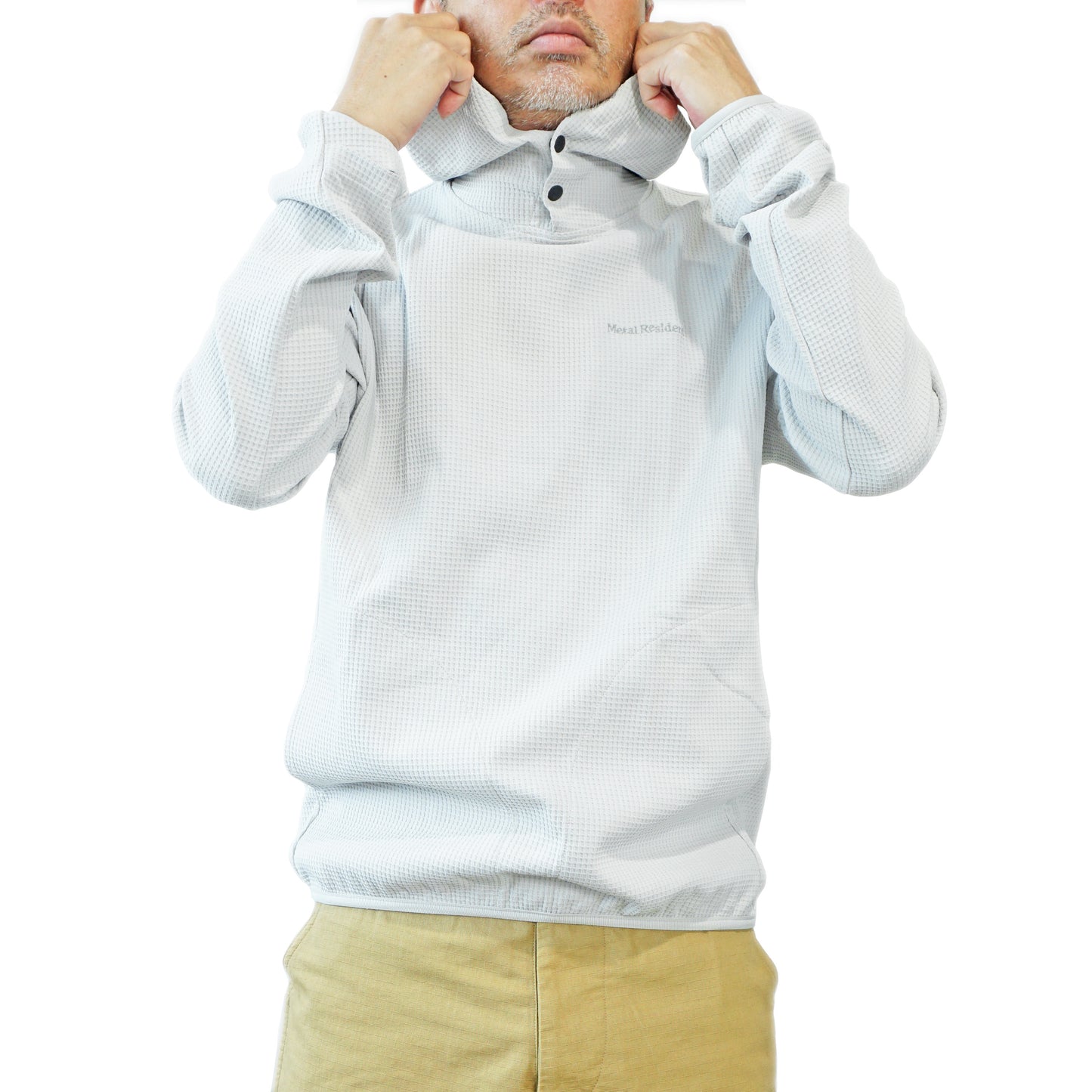 Metal Resident Cycling Waffle Sweat Hoodie Metallic