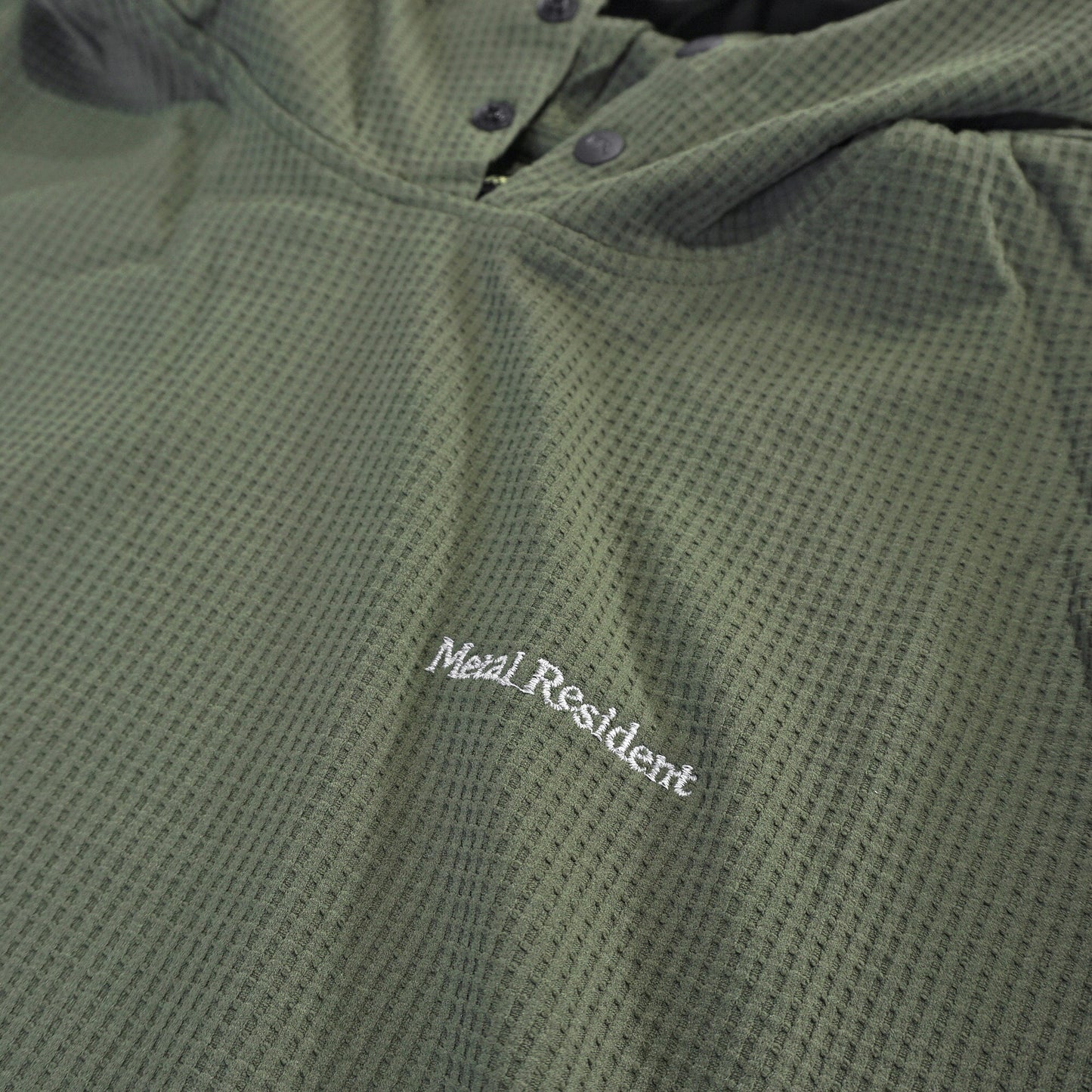 Metal Resident Cycling Waffle Sweat Hoodie Olive