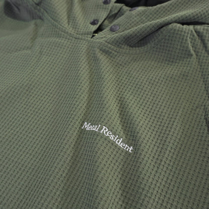 Metal Resident Cycling Waffle Sweat Hoodie Olive