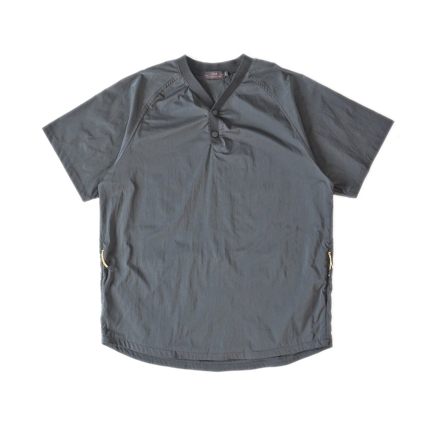 VIAE Riding Henley Short Sleeve Shirt Black