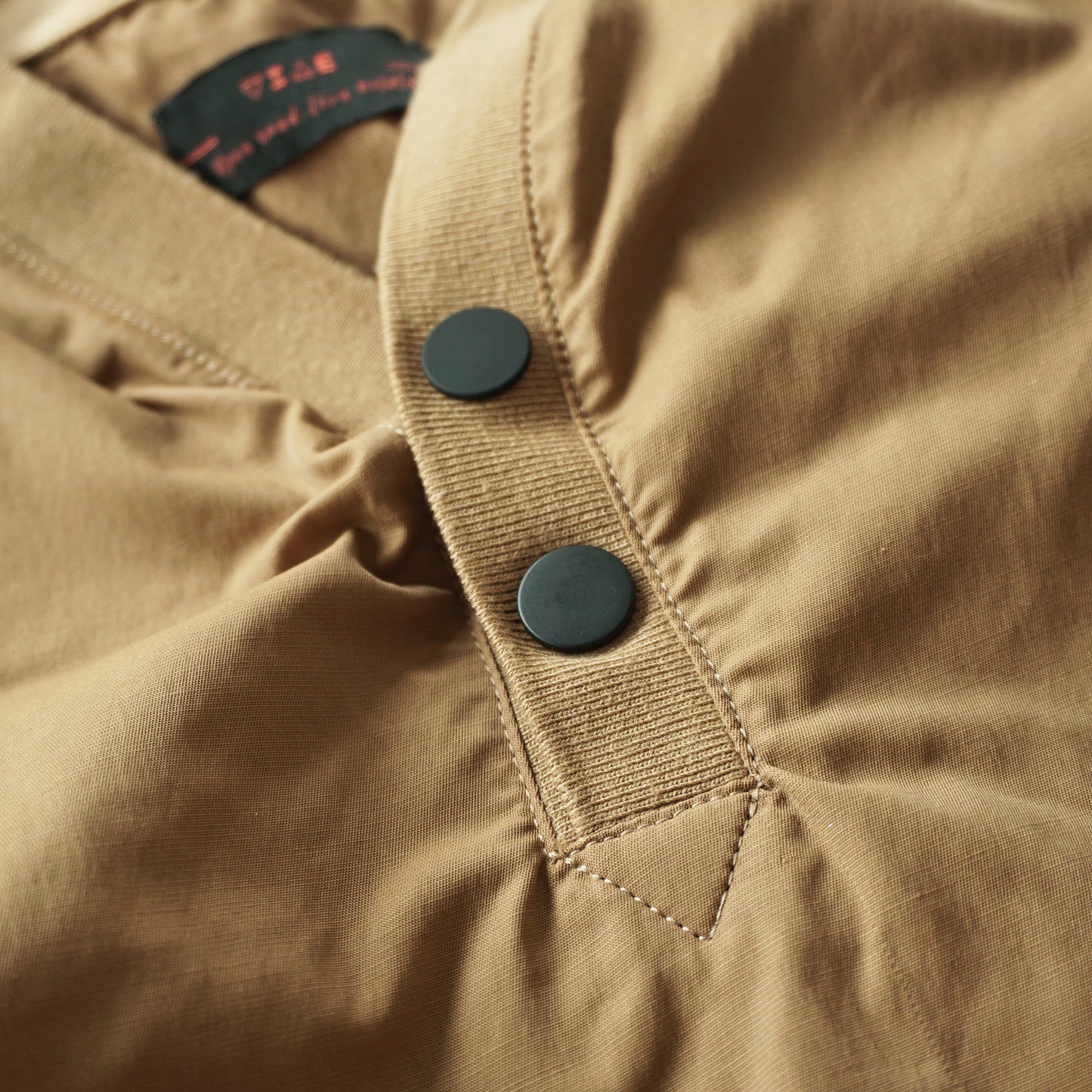 VIAE Riding Henley Long Sleeve Shirt Brown
