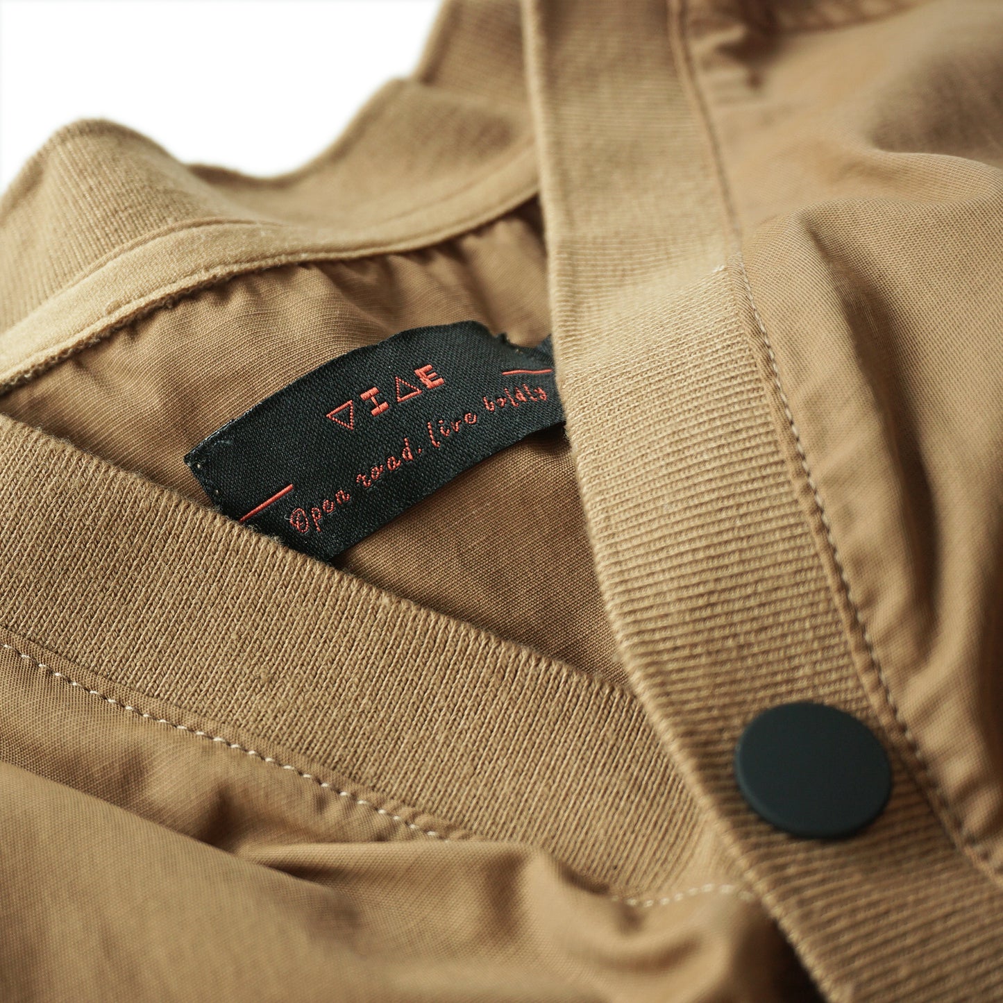 VIAE Riding Henley Long Sleeve Shirt Brown