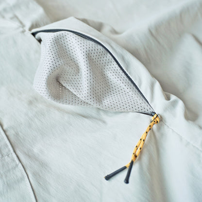 VIAE Riding Henley Short Sleeve Shirt Cream