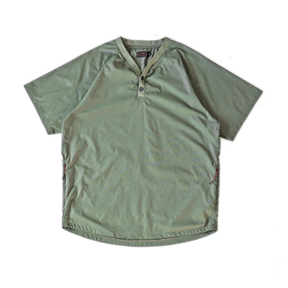 VIAE Riding Henley Short Sleeve Shirt Green
