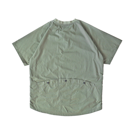 VIAE Riding Henley Short Sleeve Shirt Green